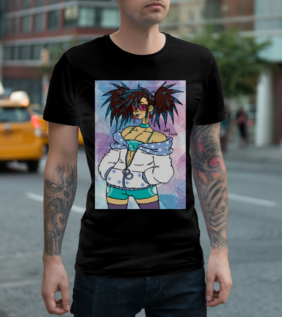 Gyaru Ren J.DC 5.29.19 Retro Anime Style Bright Fashion T-Shirt
