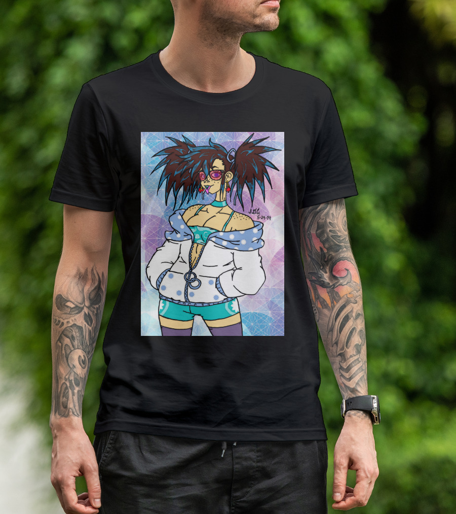 Gyaru Ren J.DC 5.29.19 Retro Anime Style Bright Fashion T-Shirt