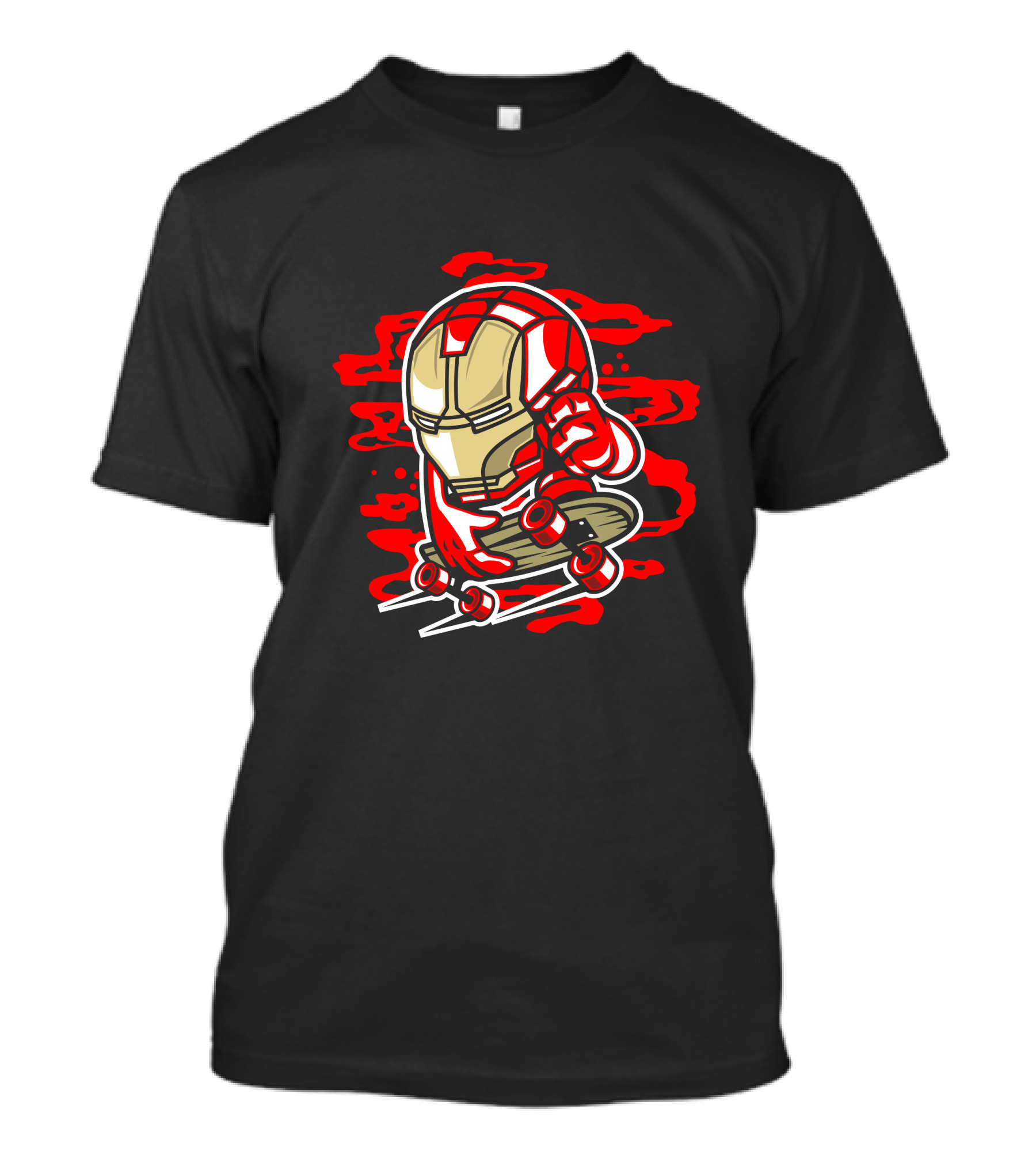 Iron Skate Marvel Hero Skater T-Shirt