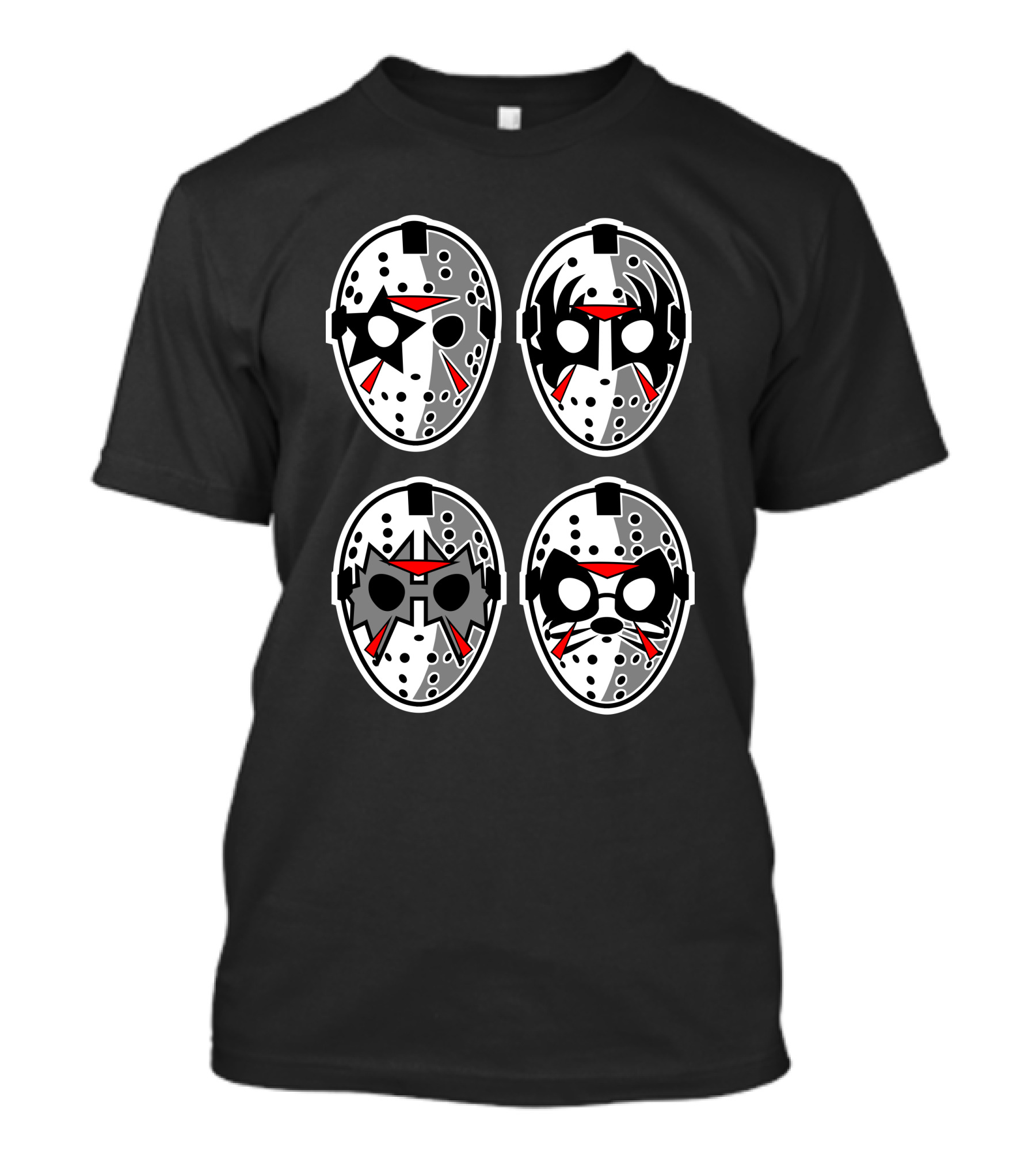 Jason Rock Faces Masks T-Shirt