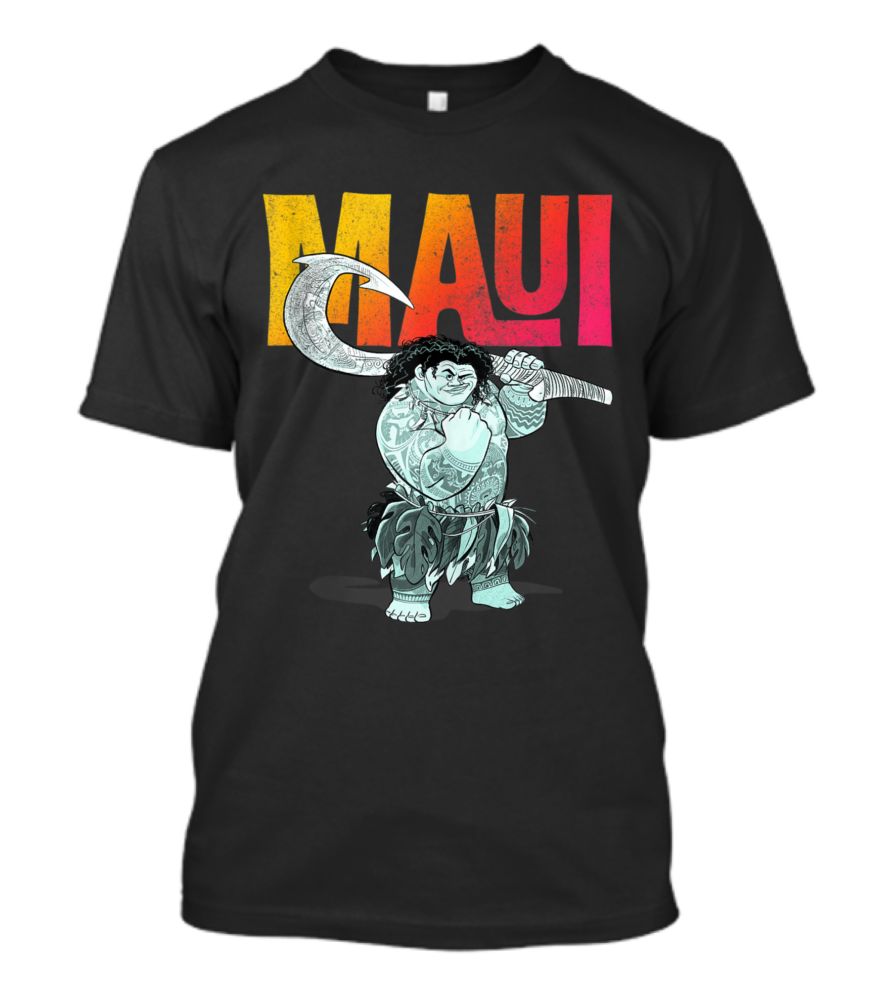 Maui Moana Disney Character With Hook T-Shirt