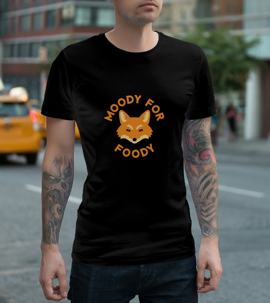 Moody For Foody Fox Face T-Shirt