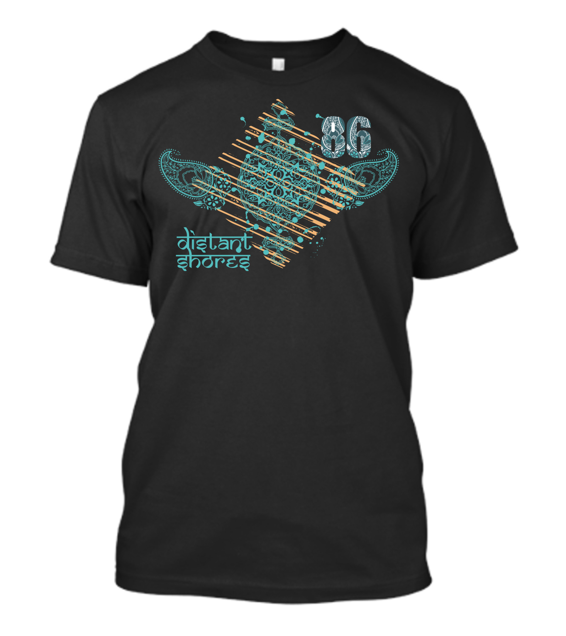 Distant Shores 86 Paisley Geometric T-Shirt