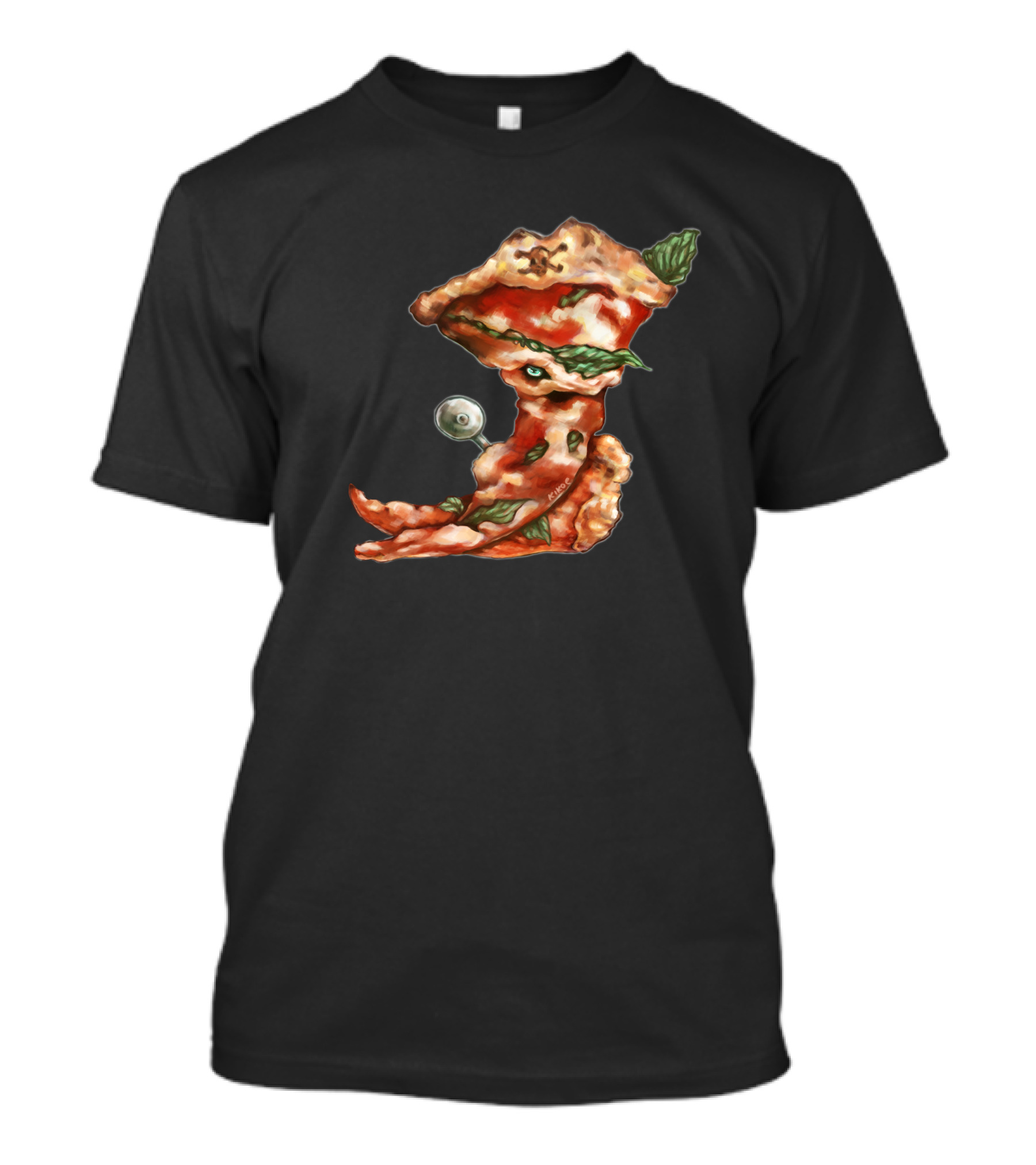 P Is For Pizza Pirate Food Art Pizza Slice Pirate T-Shirt