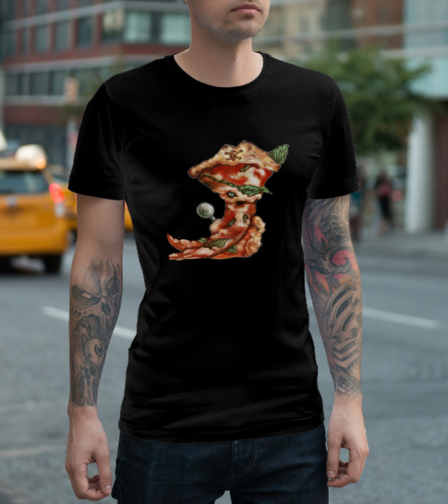 P Is For Pizza Pirate Food Art Pizza Slice Pirate T-Shirt