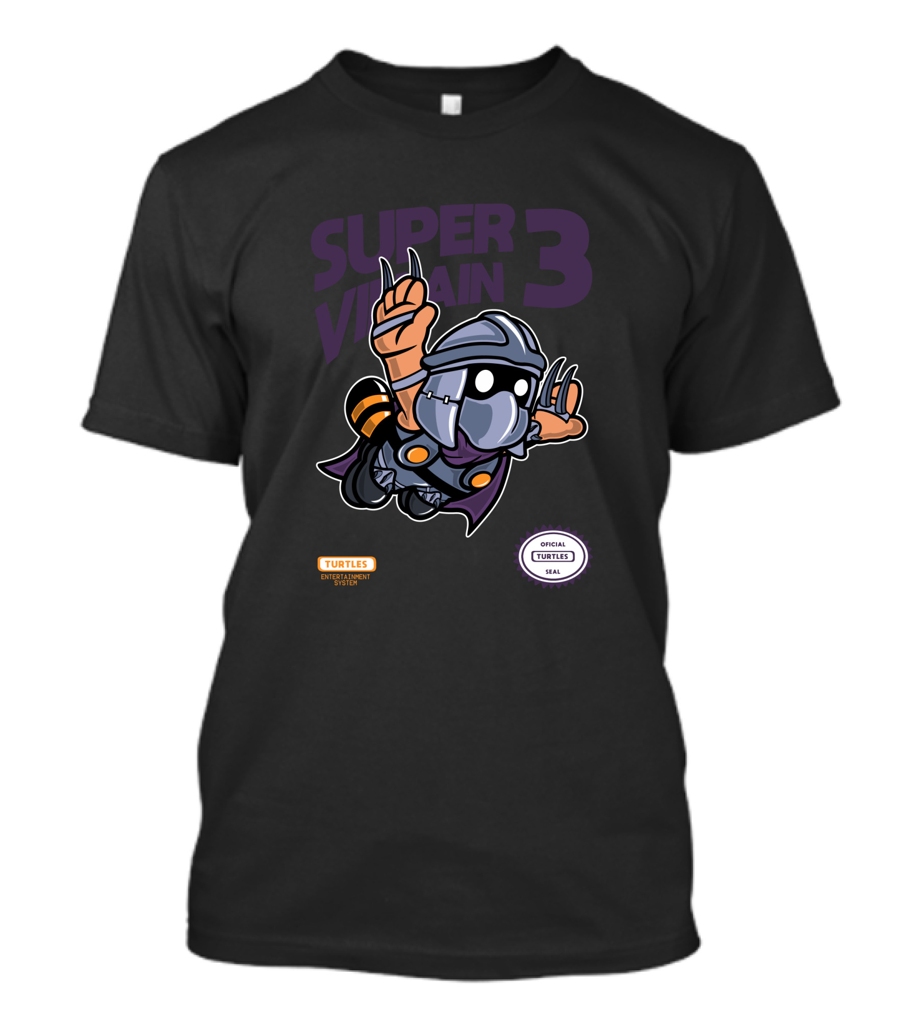 SUPER VILLAIN 3 TURTLES ENTERTAINMENT SYSTEM OFFICIAL TURTLES SEAL T-Shirt