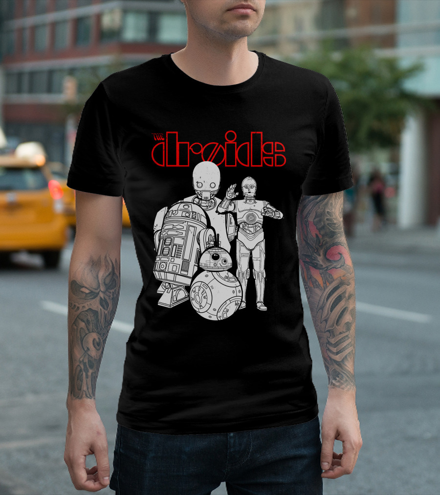The Droids R2-D2 BB-8 C-3PO K-2SO Star Wars Characters T-Shirt