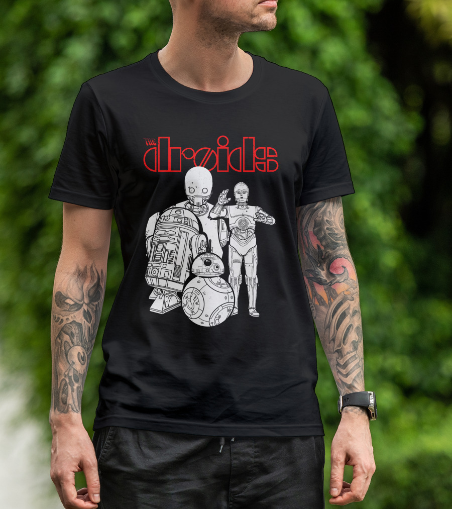 The Droids R2-D2 BB-8 C-3PO K-2SO Star Wars Characters T-Shirt
