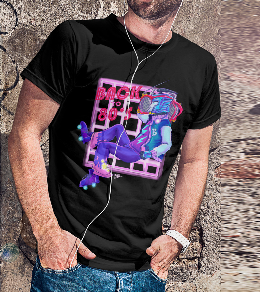 Blurr Transformers Back To 80s Retro Roller Skates T-Shirt
