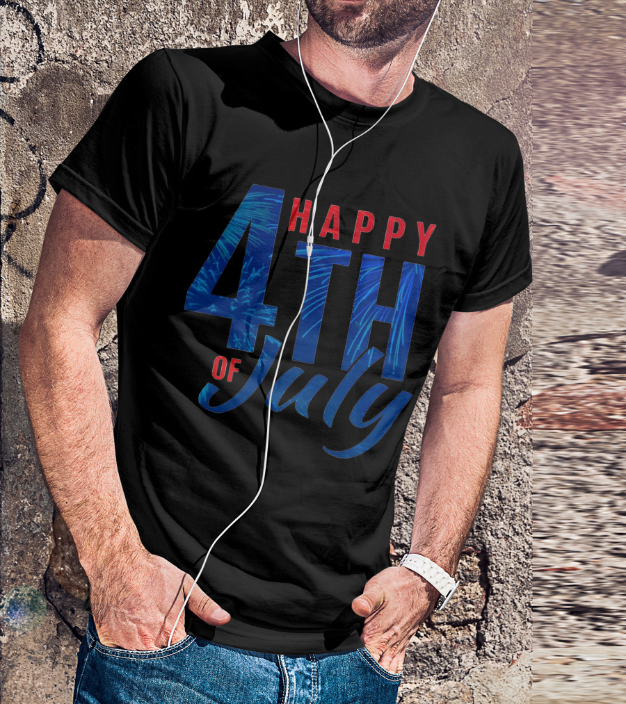 Happy 4th Of July Fireworks T-Shirt