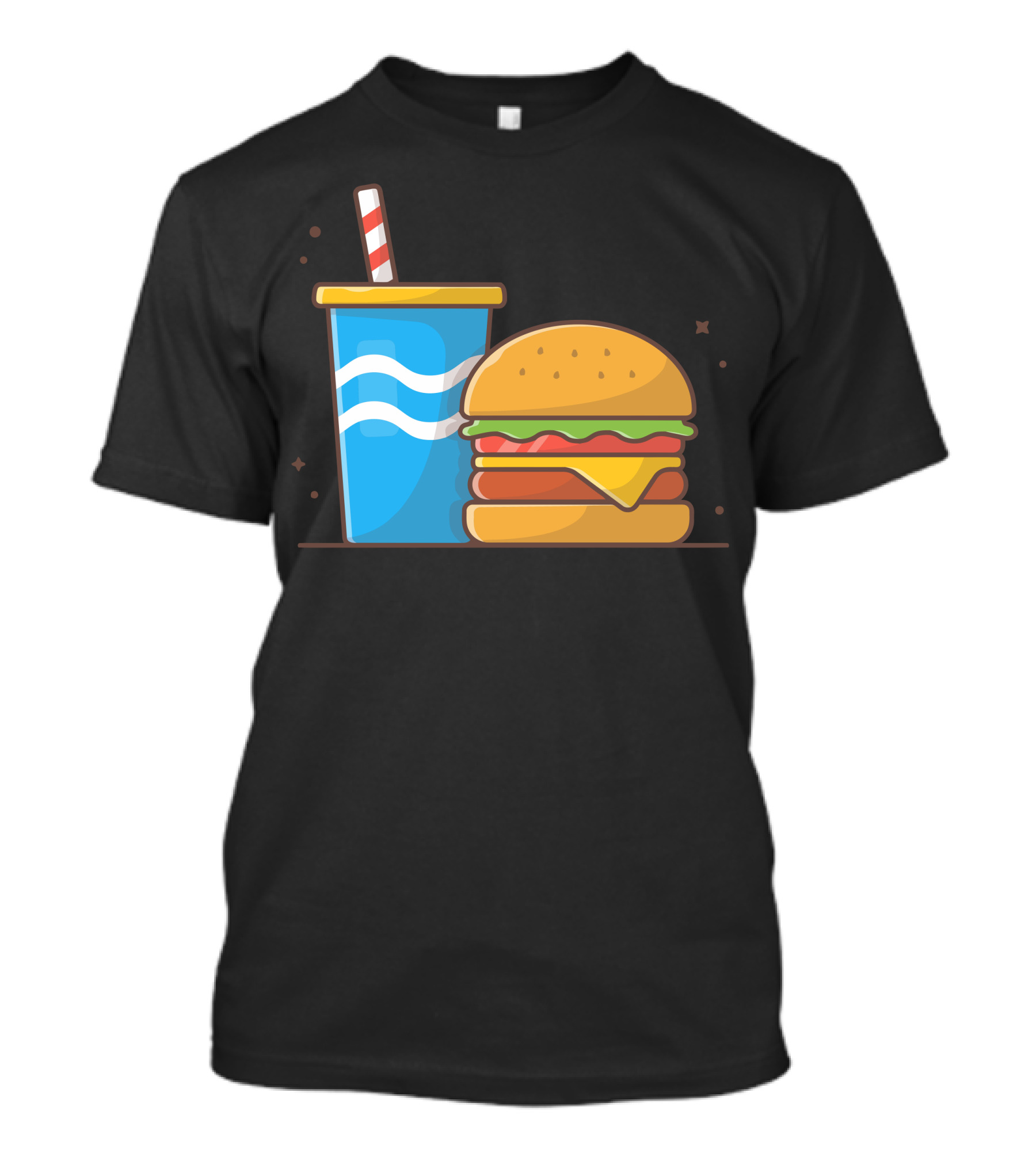 Cheese Burger With Soda Drink Combo T-Shirt