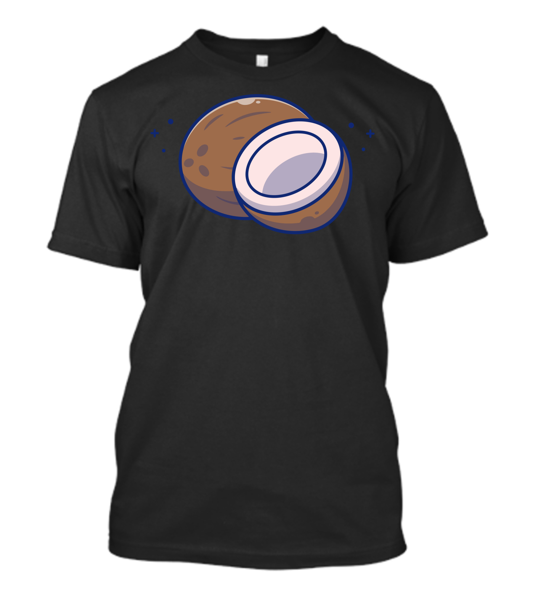 Coconut Fruit Whole And Half T-Shirt