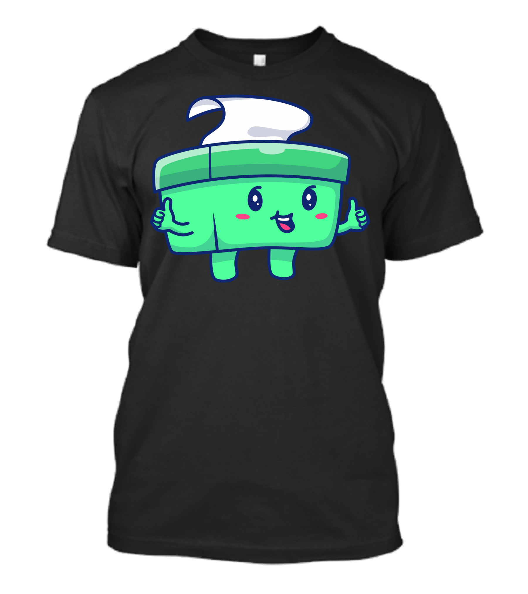 Cute Tissue Box Happy Face Thumbs Up T-Shirt