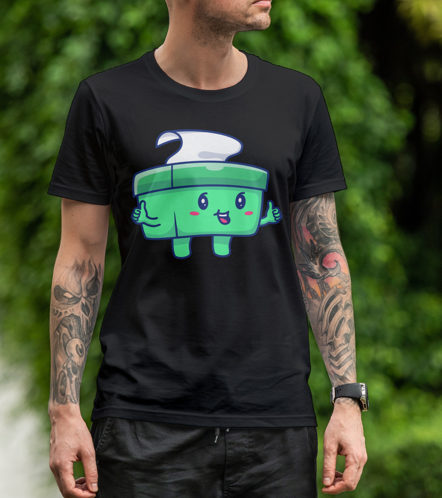 Cute Tissue Box Happy Face Thumbs Up T-Shirt