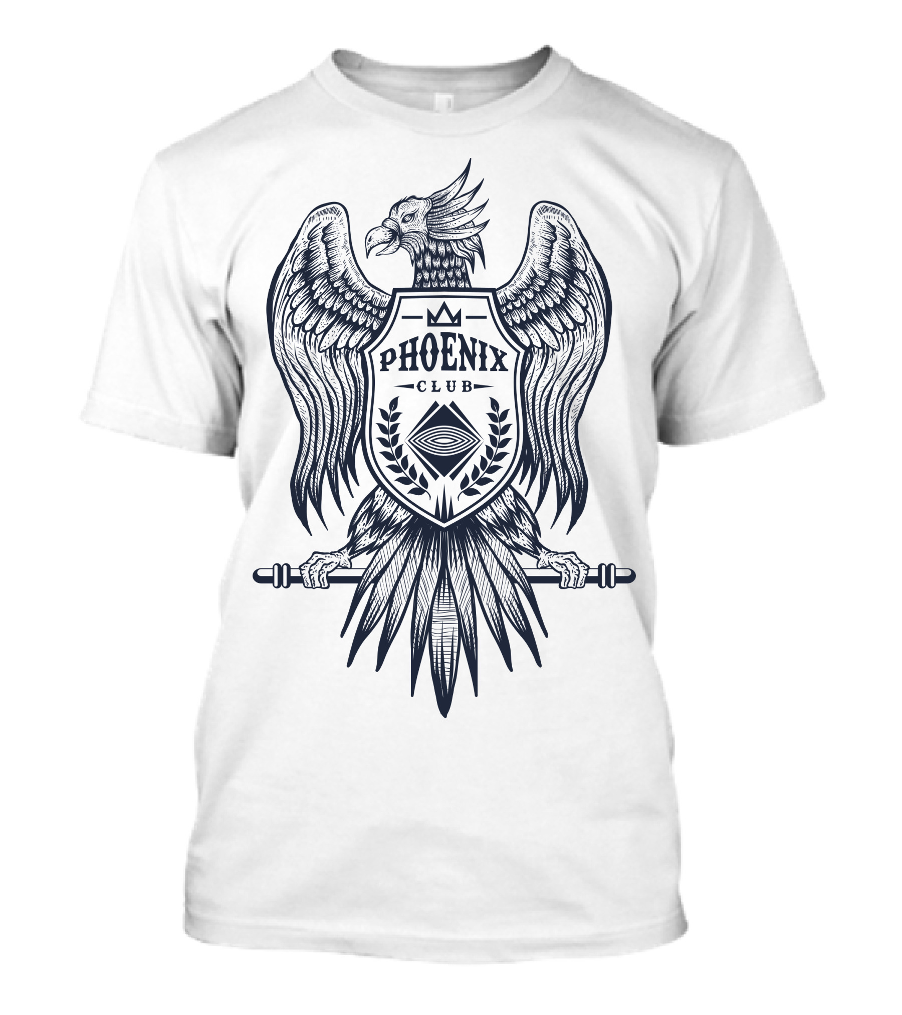 Phoenix Club Emblem Eagle Crest T-Shirt