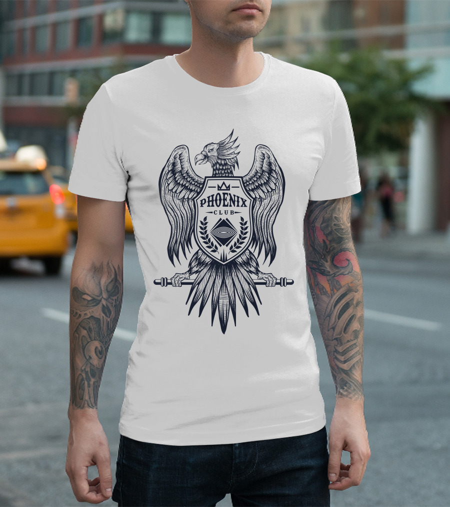 Phoenix Club Emblem Eagle Crest T-Shirt