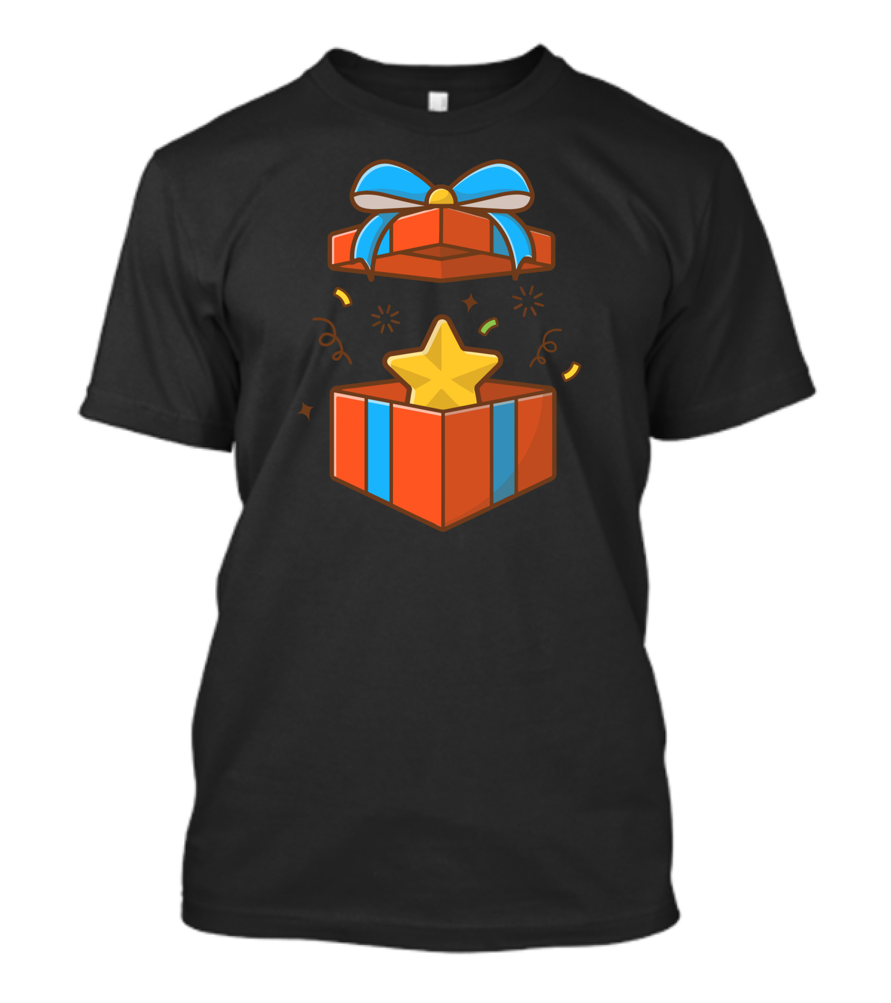 Gifts Box With Star Ribbon T-Shirt