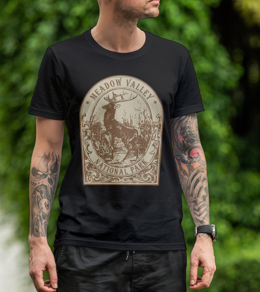 Meadow Valley National Park Stag Emblem T-Shirt