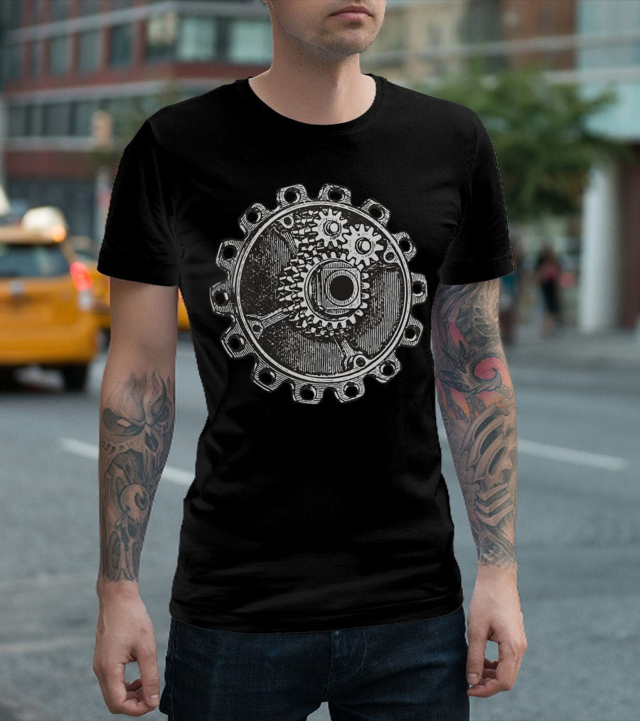 Mechanism Vintage Gear and Cog T-Shirt