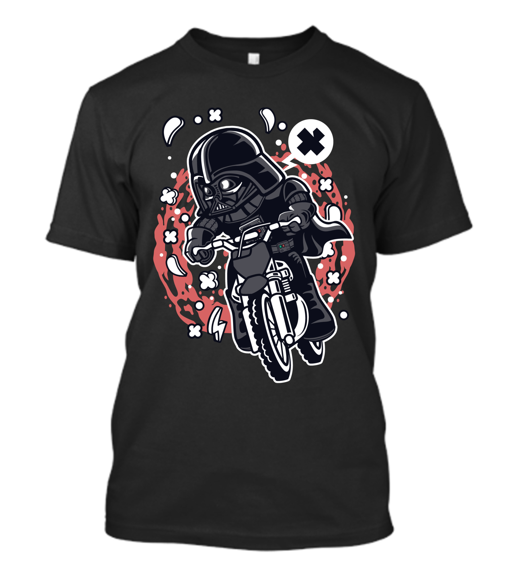 Vader Motocross Rider Star Wars Darth Vader Motocross Adventure T-Shirt