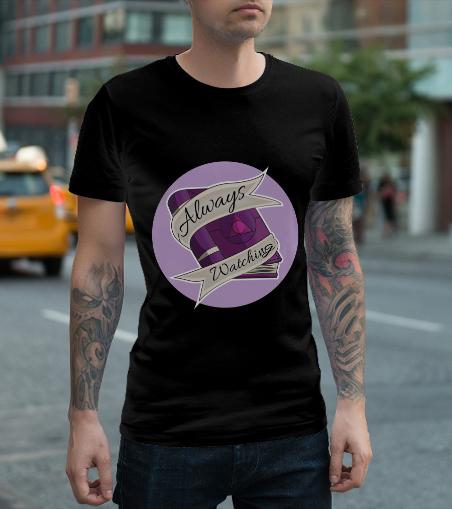 Always Watching Purple Book and Eye T-Shirt