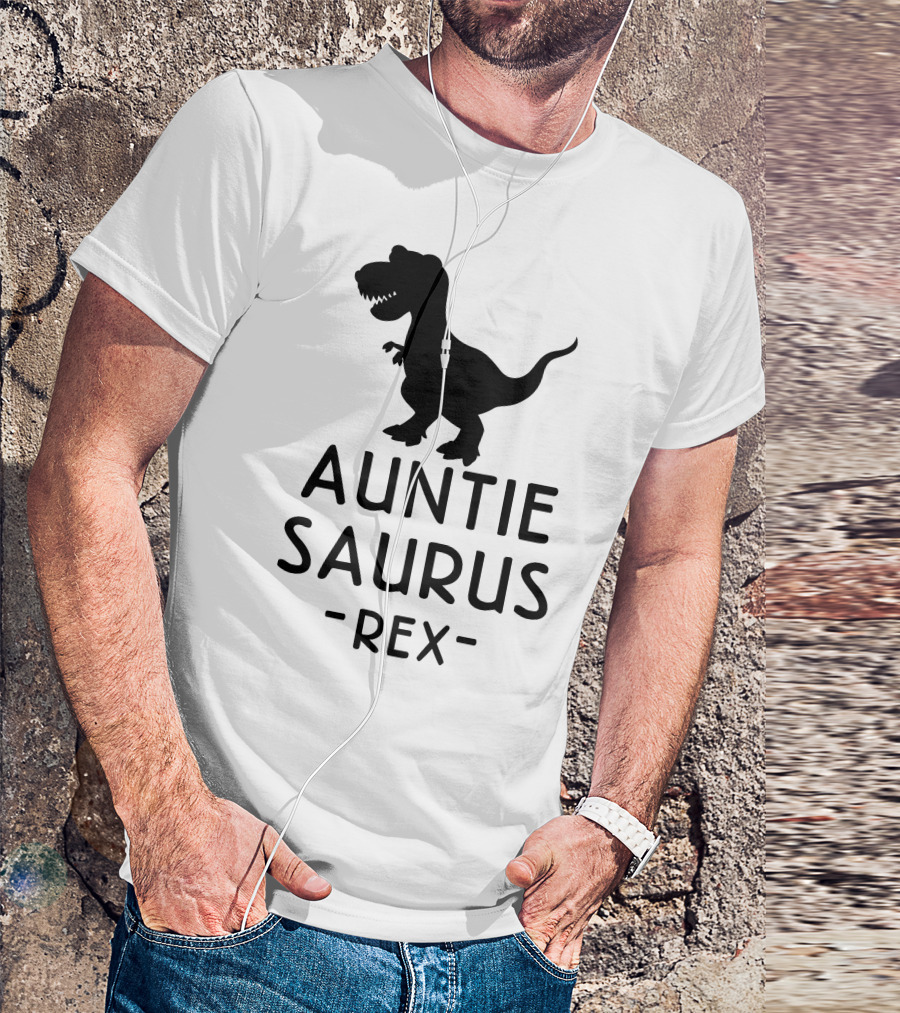 Auntie Saurus Rex Dinosaur T-Shirt