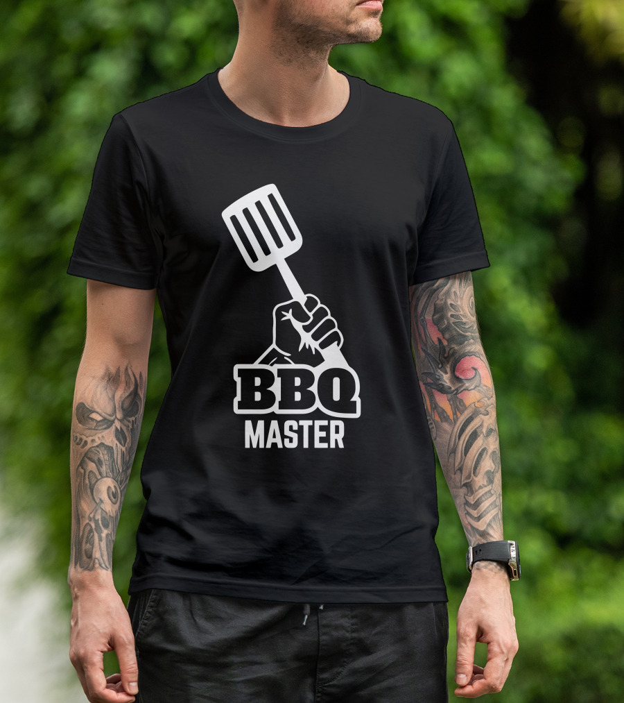 BBQ Master Spatula Fist Icon T-Shirt