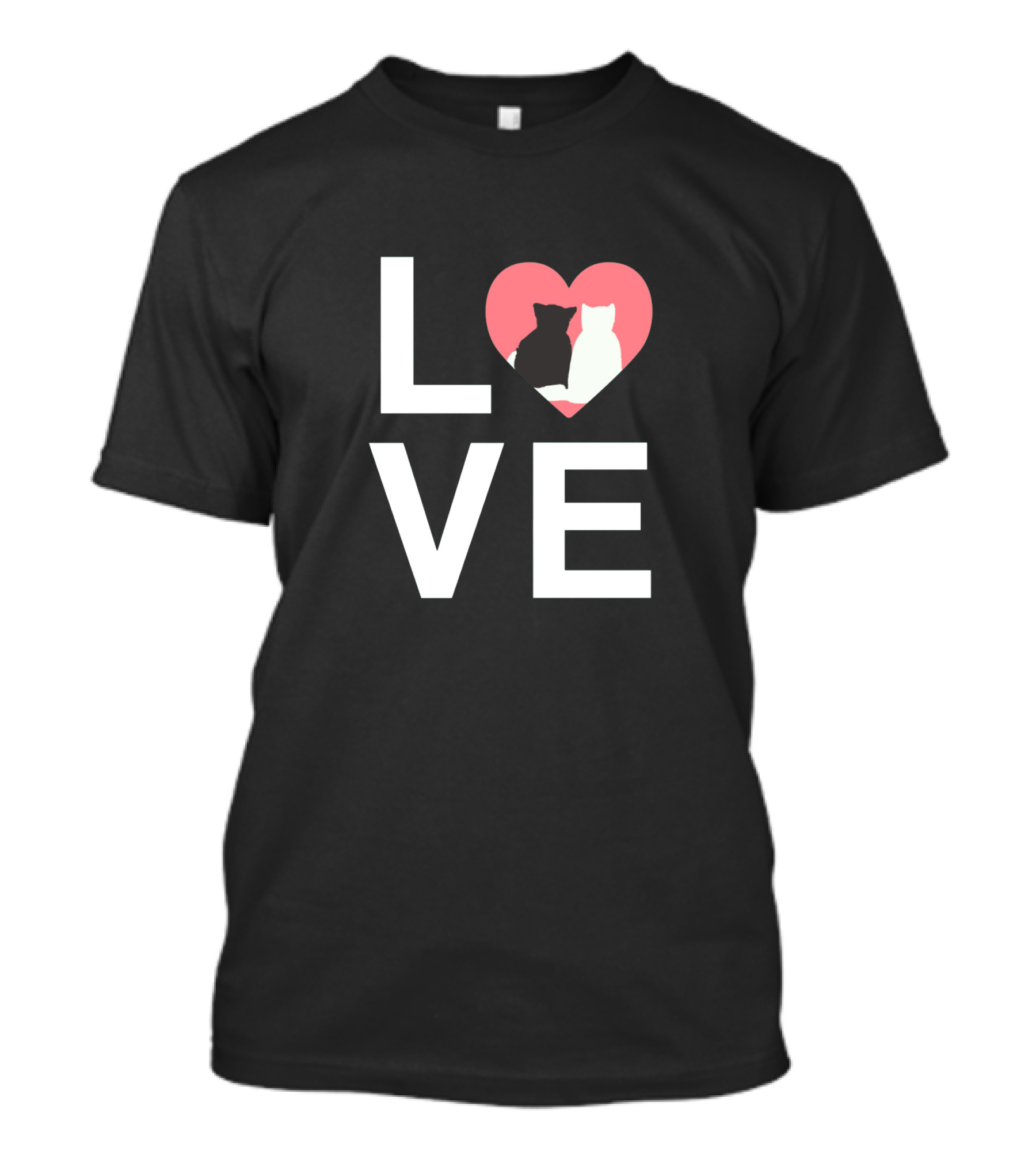 LOVE Cats Heart T-Shirt