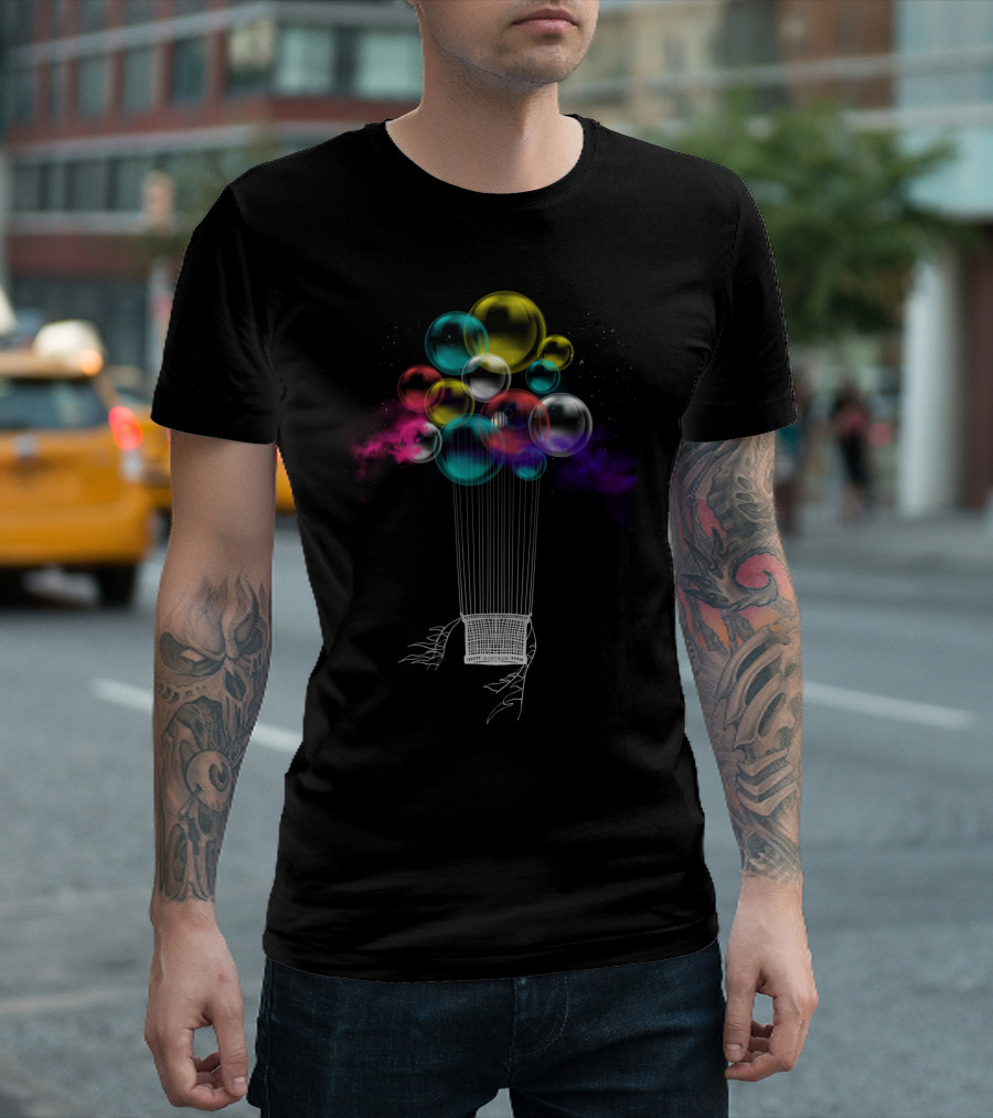 Colorful Exile Surreal Bubble Tree Floating Journey T-Shirt