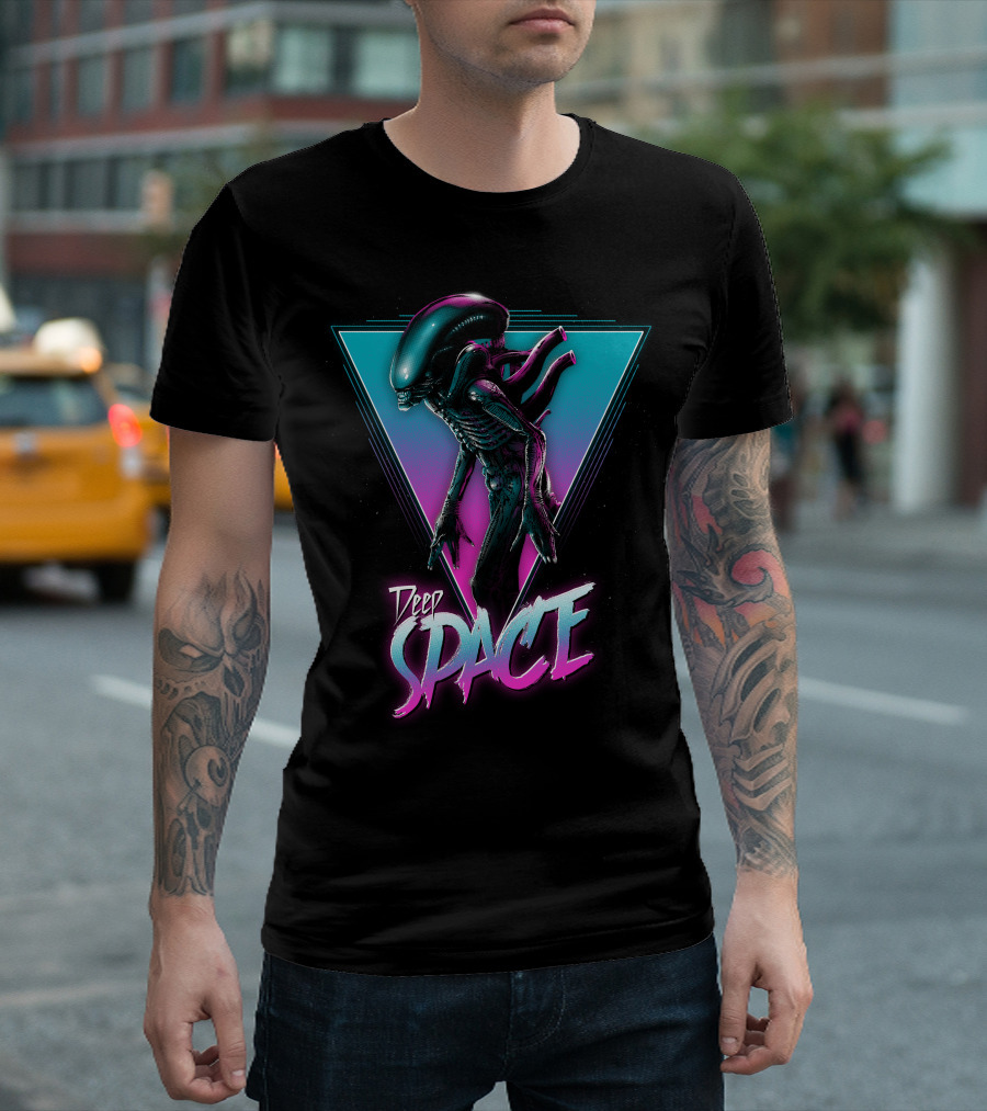 Deep Space Alien Triangle T-Shirt