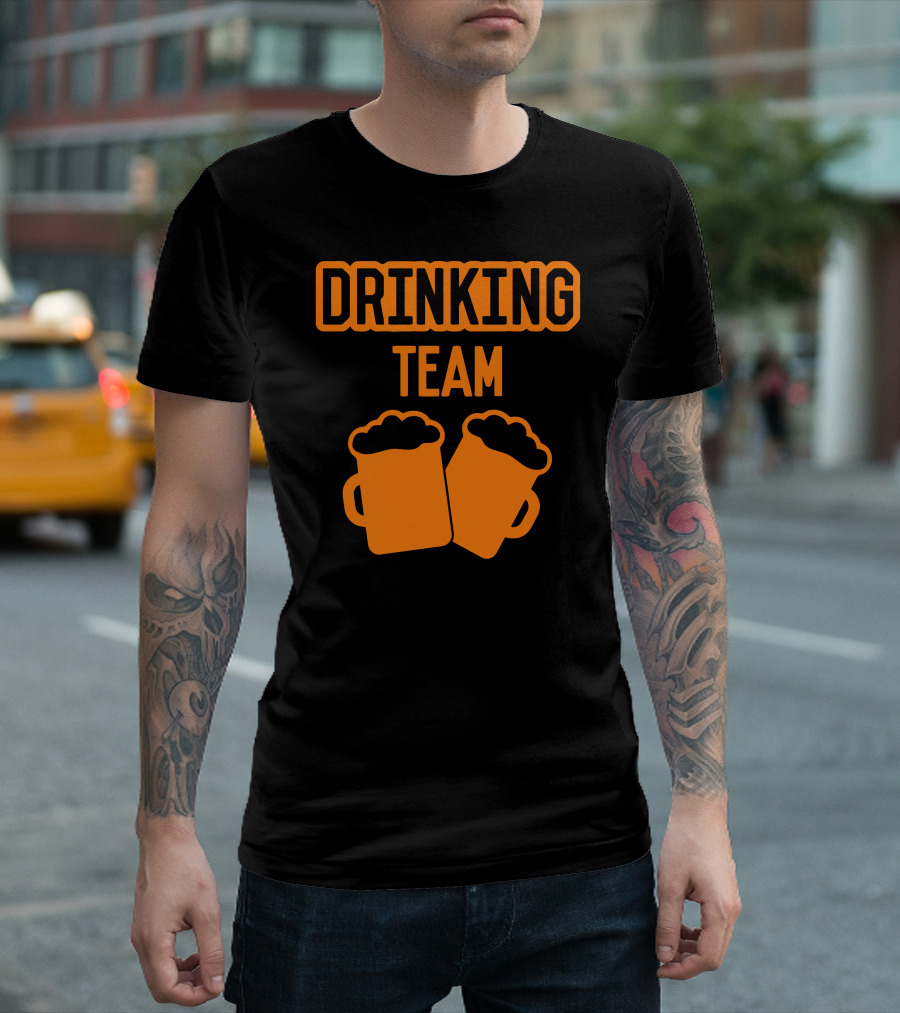Drinking Team Funny Beer Two Mugs T-Shirt