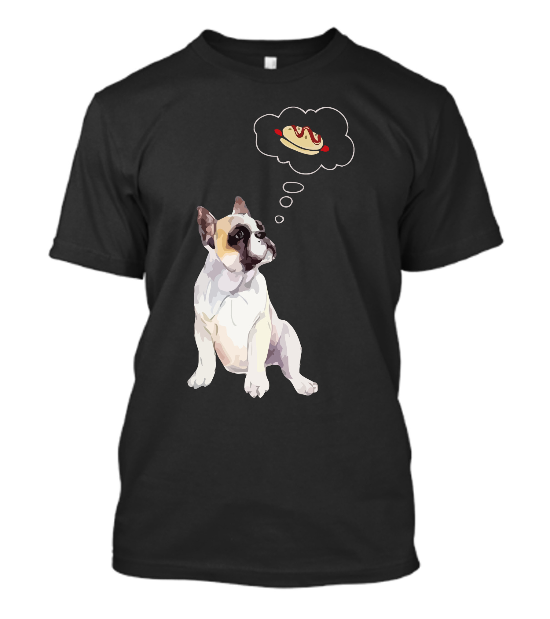 Bulldog Dreaming Of A Hot Dog T-Shirt