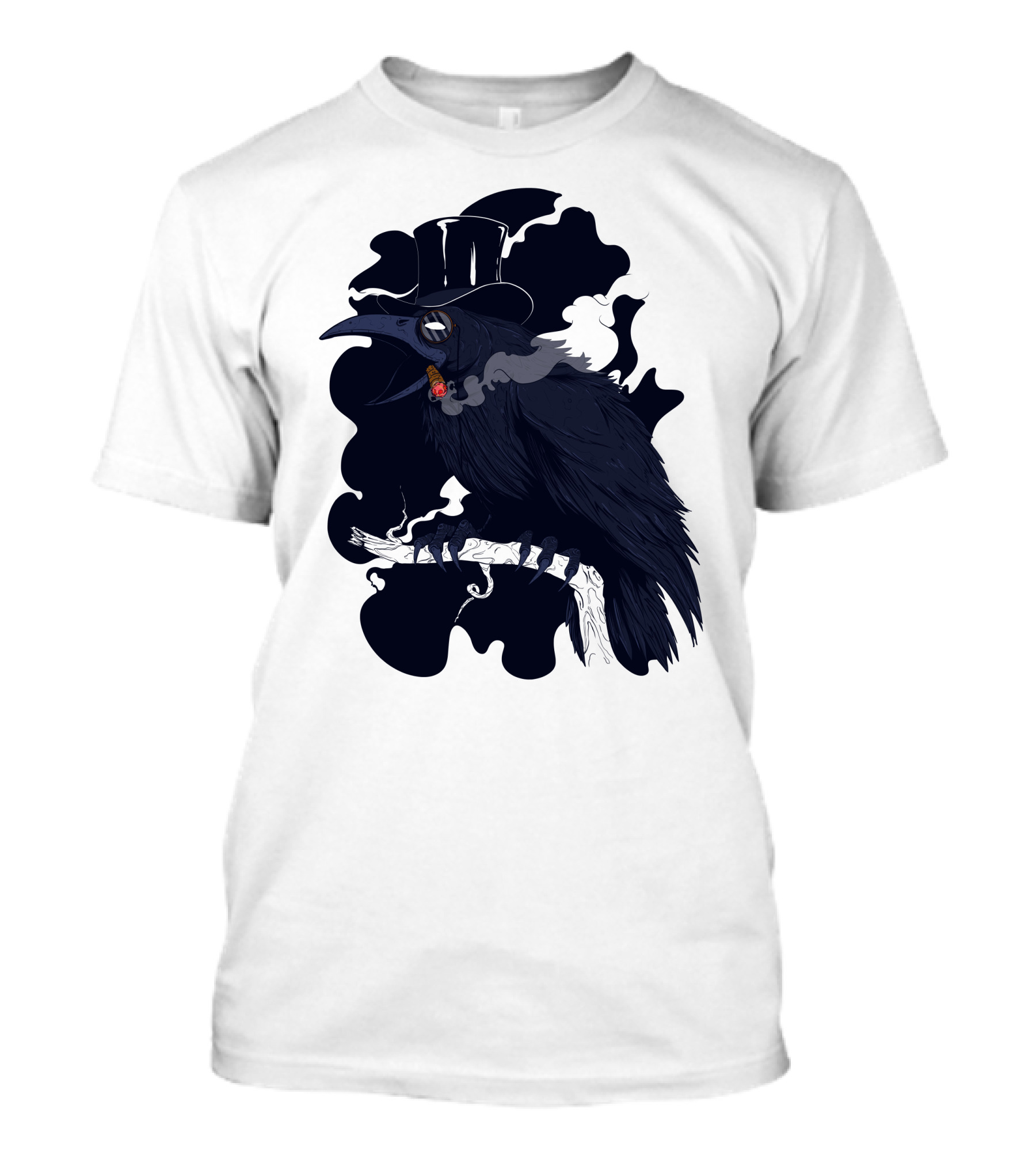 Gentlecrow Smoking Cigar With Top Hat And Goggles T-Shirt
