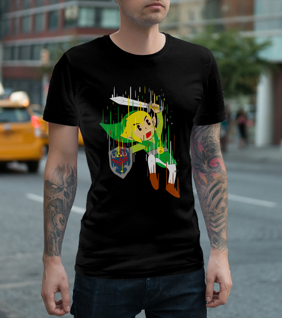 Link Hero Sword and Shield Liquidi Link T-Shirt