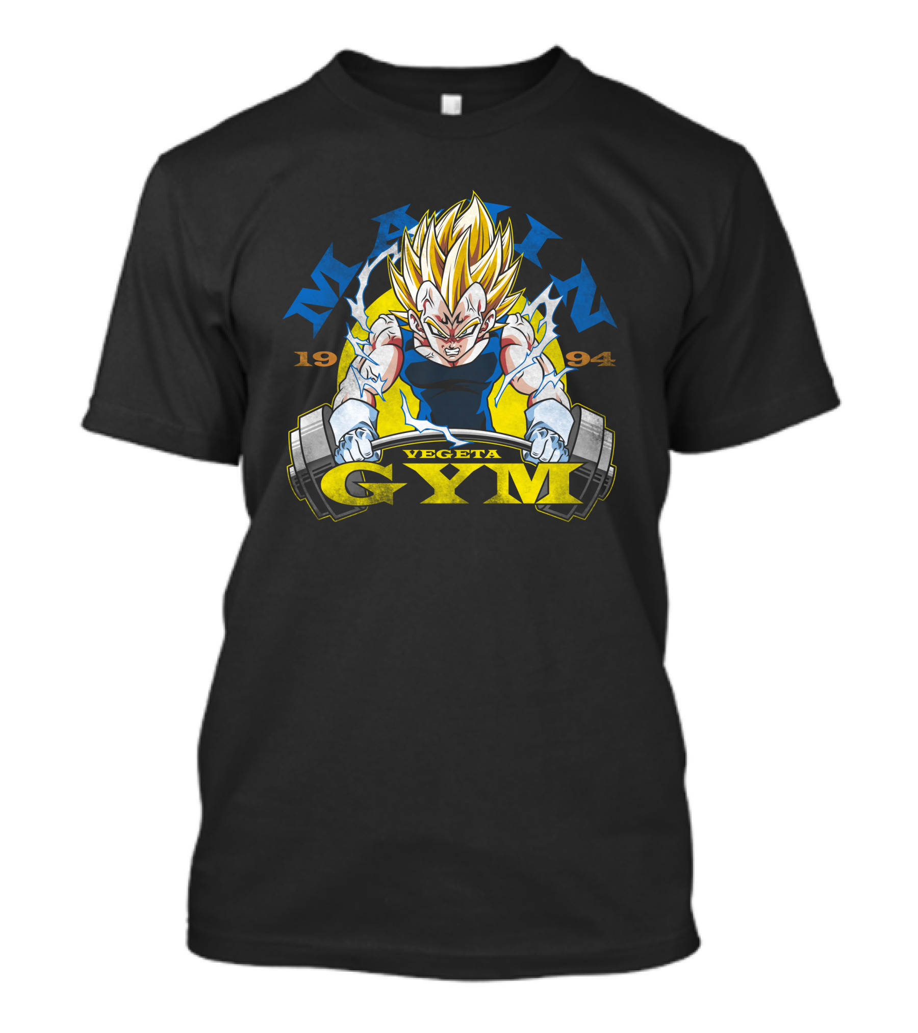 Majin Vegeta Gym 1994 Powerlifting Training T-Shirt