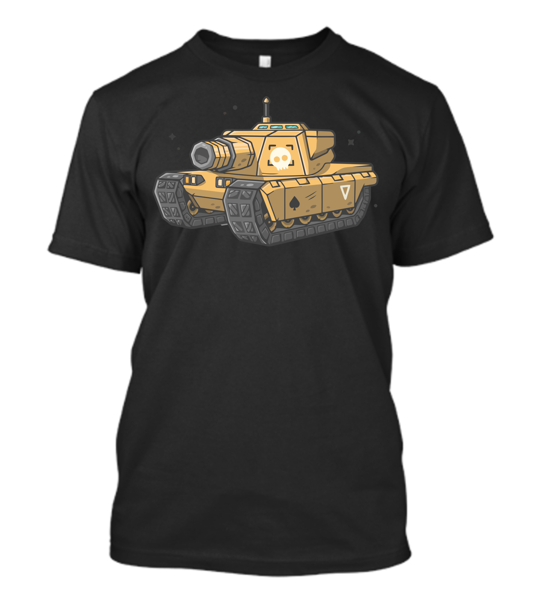 Mini Tank Battle Skull And Spade Emblem T-Shirt