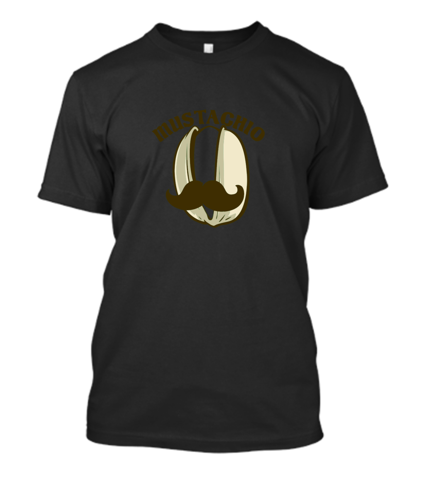 MUSTACHIO Pistachio With Mustache T-Shirt