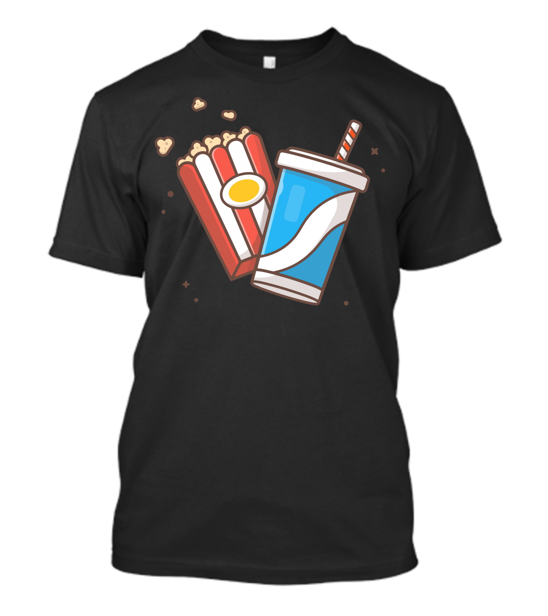 Popcorn And Soda Movie Snack Combo T-Shirt
