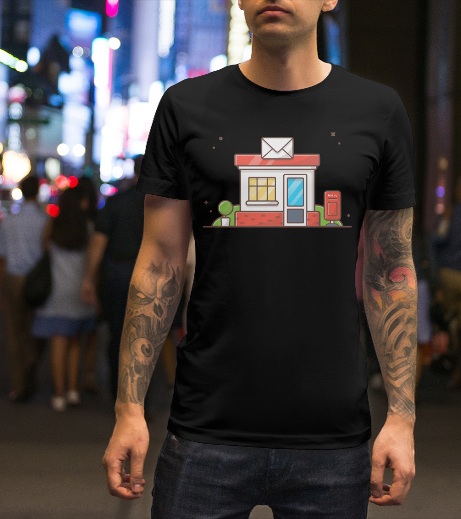 Post Office Mailbox Building T-Shirt