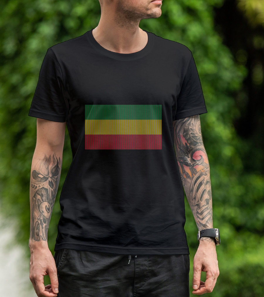 Rasta Flag Reggae Colors Green Yellow Red Jumper T-Shirt