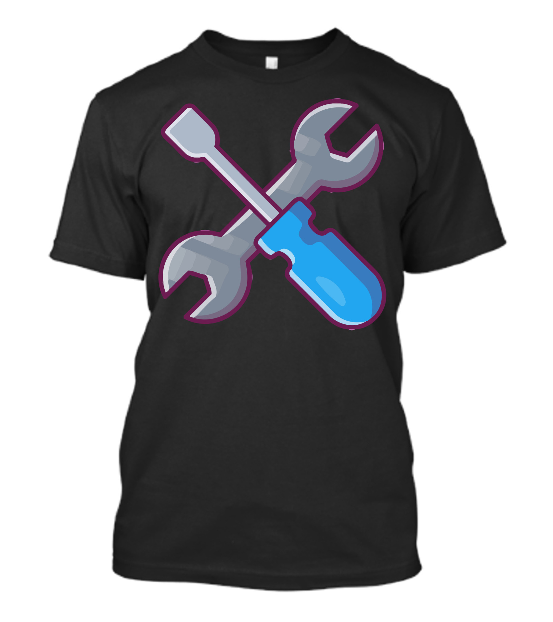 Screwdriver And Wrench Crossed Tools T-Shirt