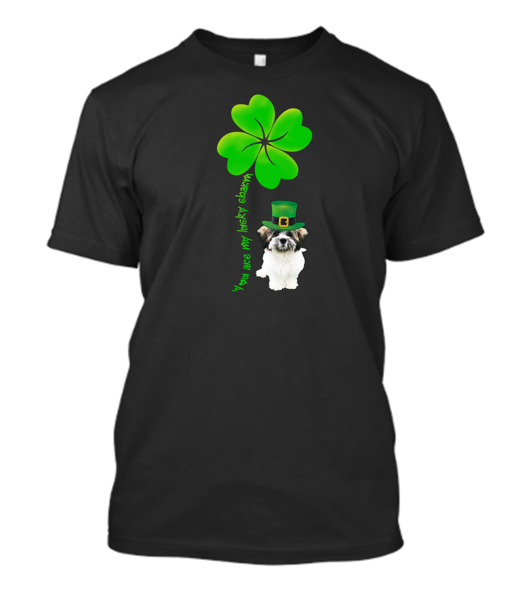 Shichon Dog You Are My Lucky Charm St Patrick's Day With Shamrock And Hat T-Shirt