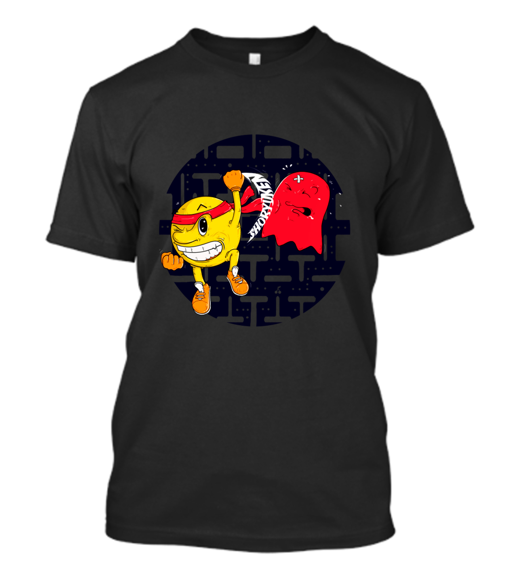 Shoryuken Pac-Man Fighting Ghost T-Shirt