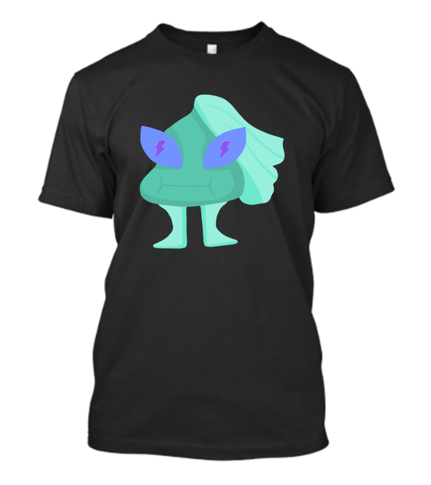 Cute Cartoon Alien With Lightning Bolt Eyes T-Shirt