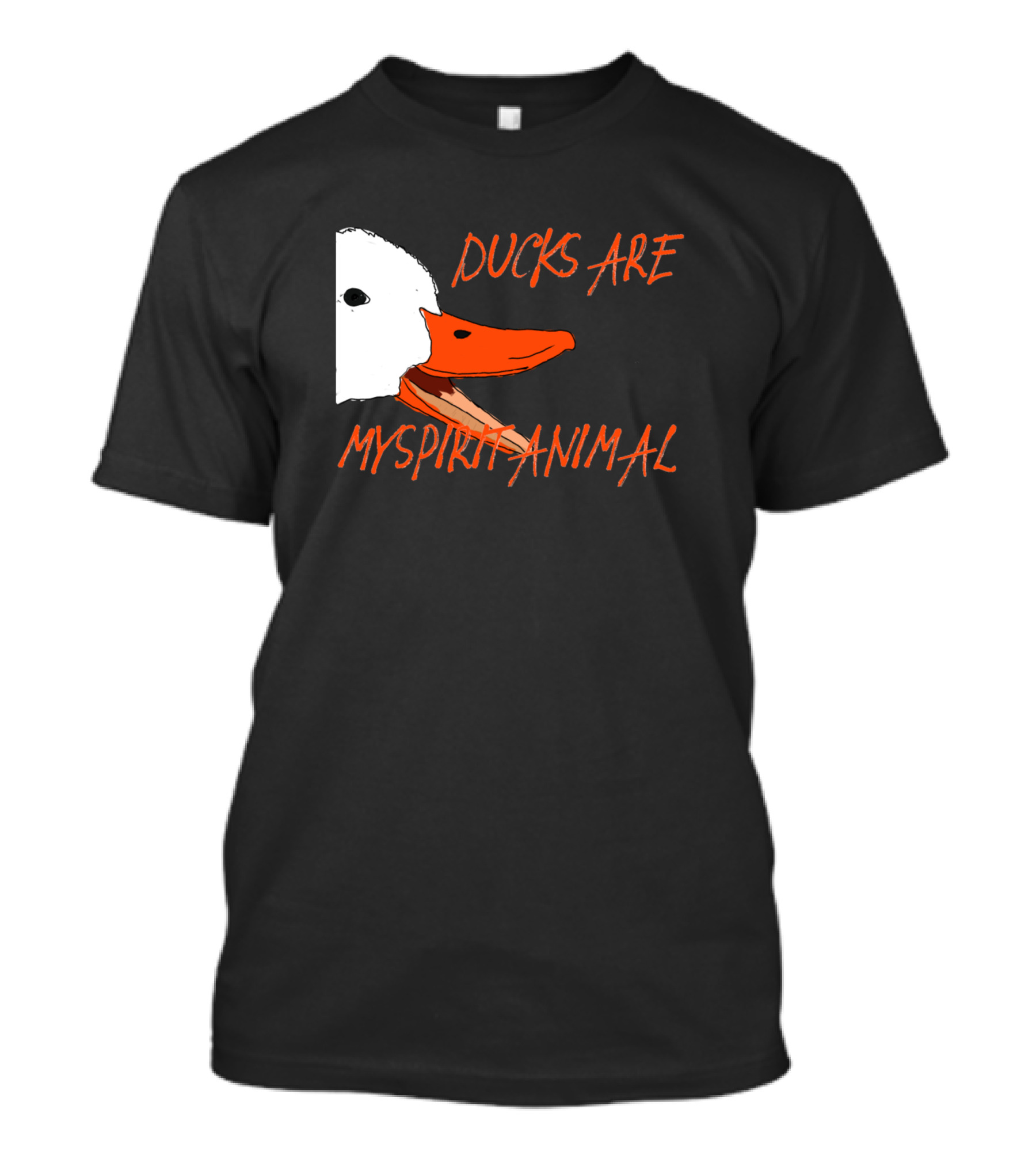 Ducks Are My Spirit Animal Screaming Duck Face T-Shirt