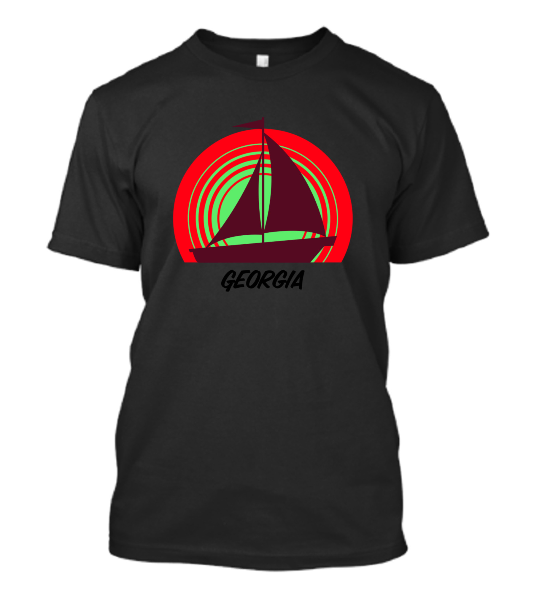 Georgia Sailing Sunset T-Shirt
