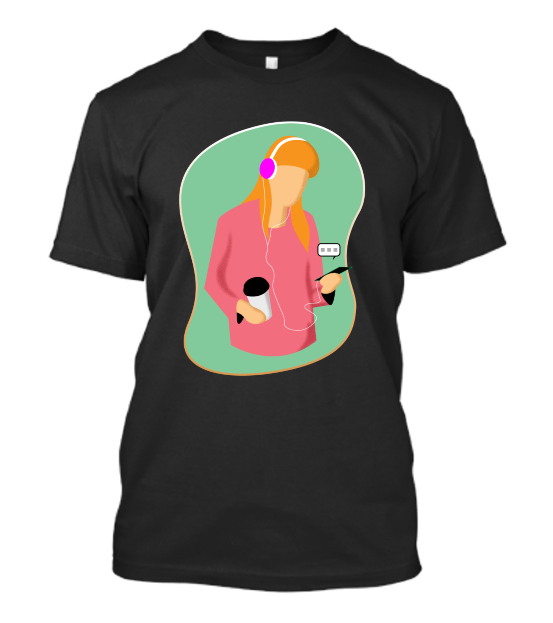 Chatting With Gadgets And Coffee T-Shirt