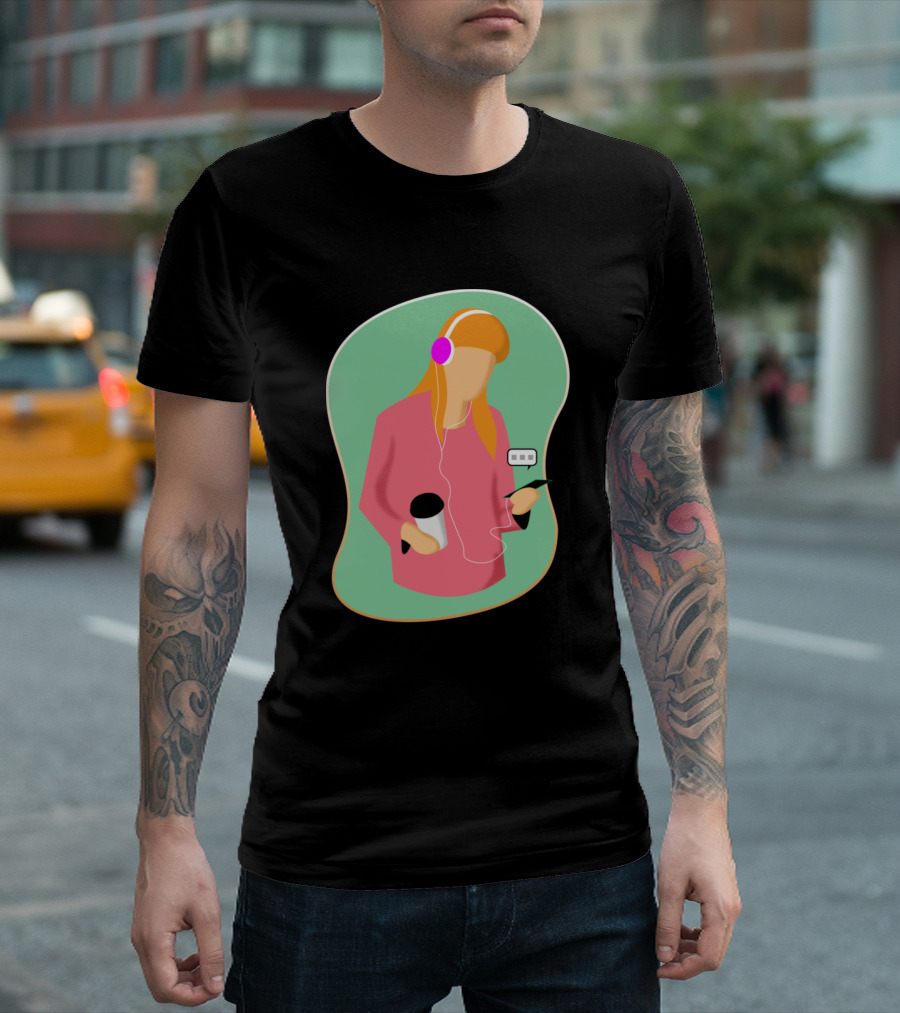 Chatting With Gadgets And Coffee T-Shirt