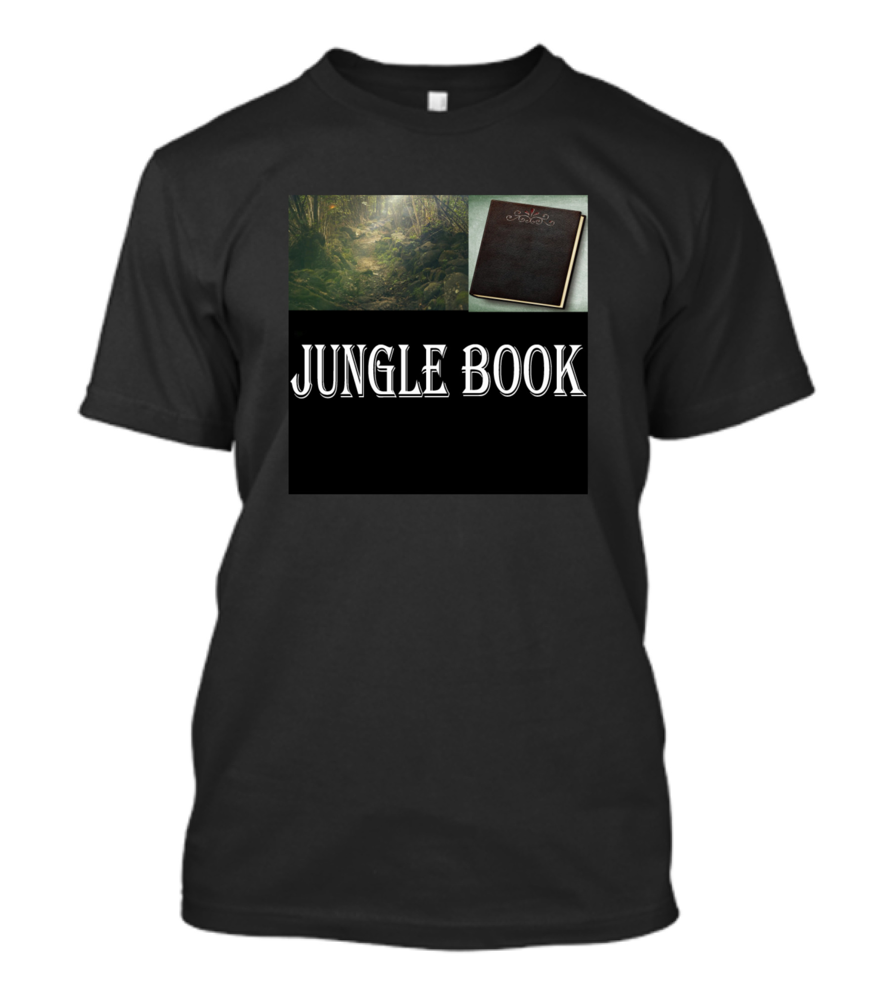 Jungle Book Forest Path And Leather Cover T-Shirt