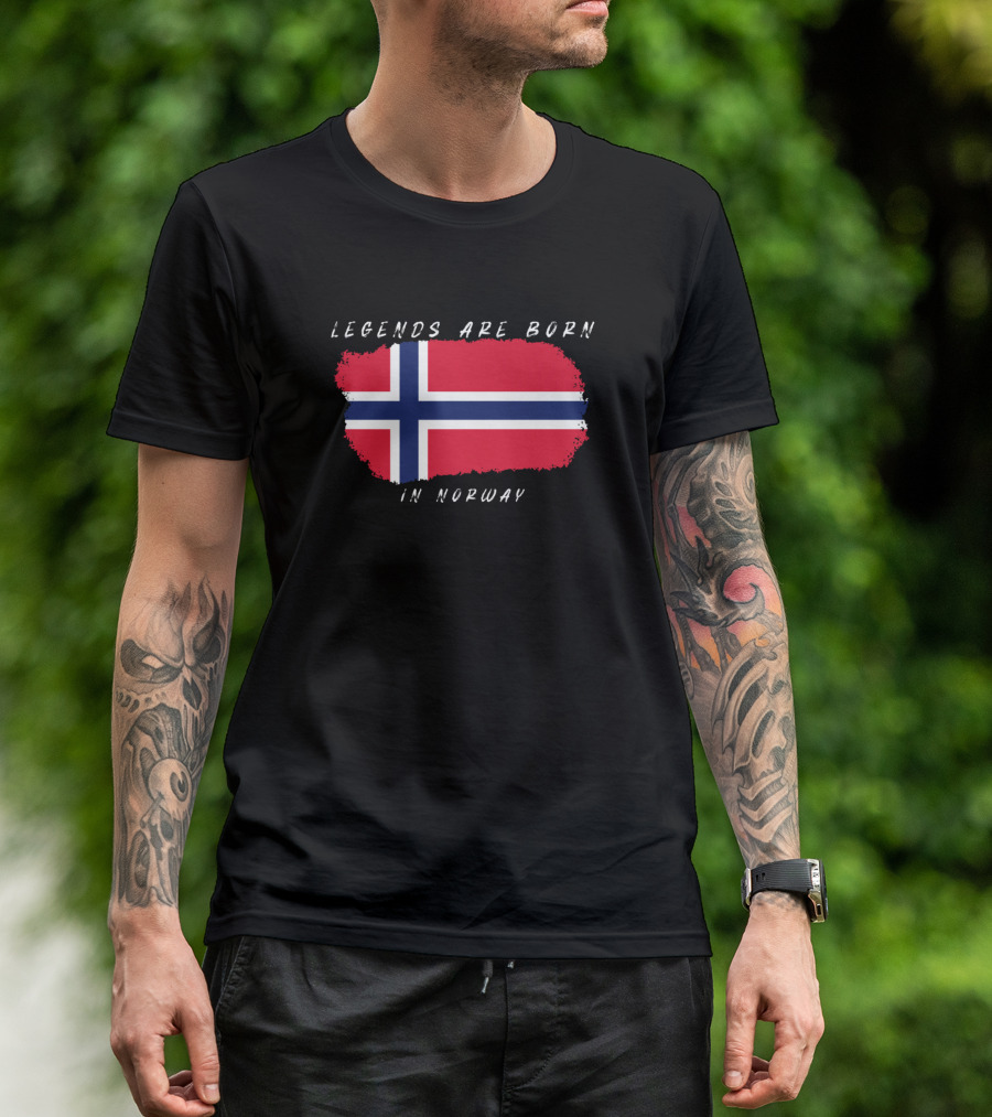 Legends Are Born In Norway Flag Norway T-Shirt